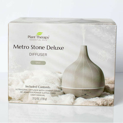 Plant Therapy Metro Stone Deluxe Diffuser - Gray