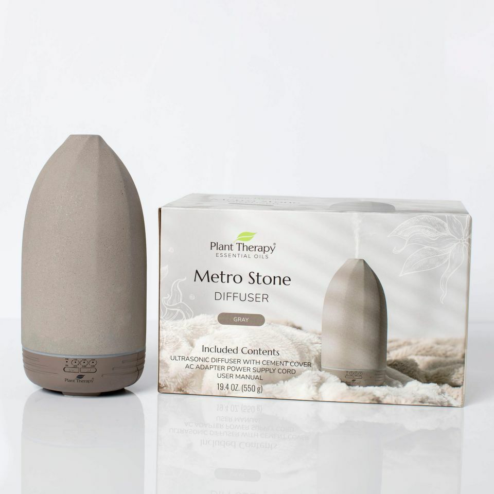 Plant Therapy Metro Stone Diffuser - Gray