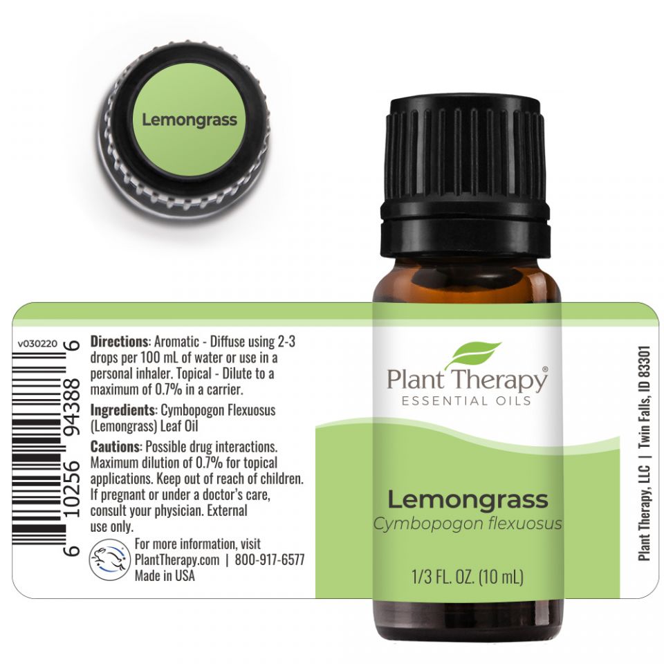 Plant Therapy Lemongrass Essential Oil